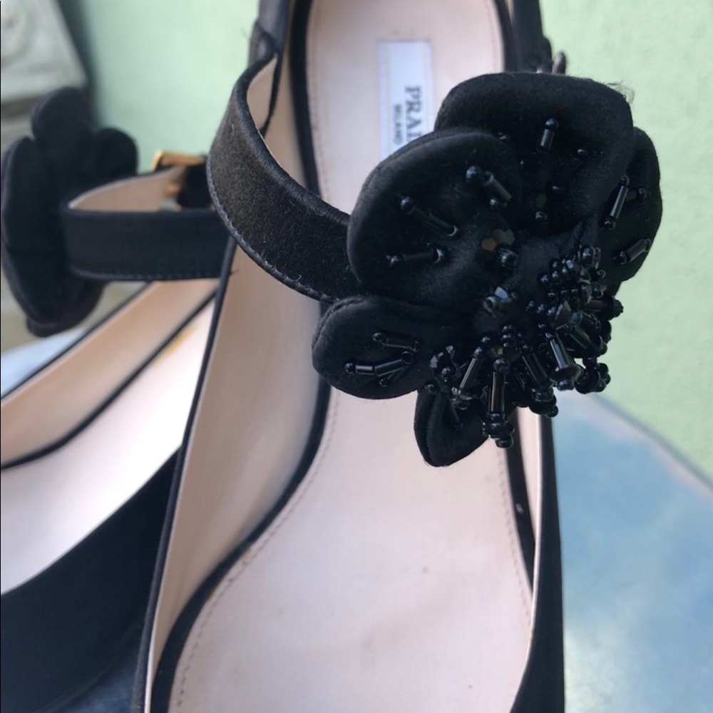 Vintage Prada heel sz 39 - 8.5 beaded strap - Picture 3 of 8